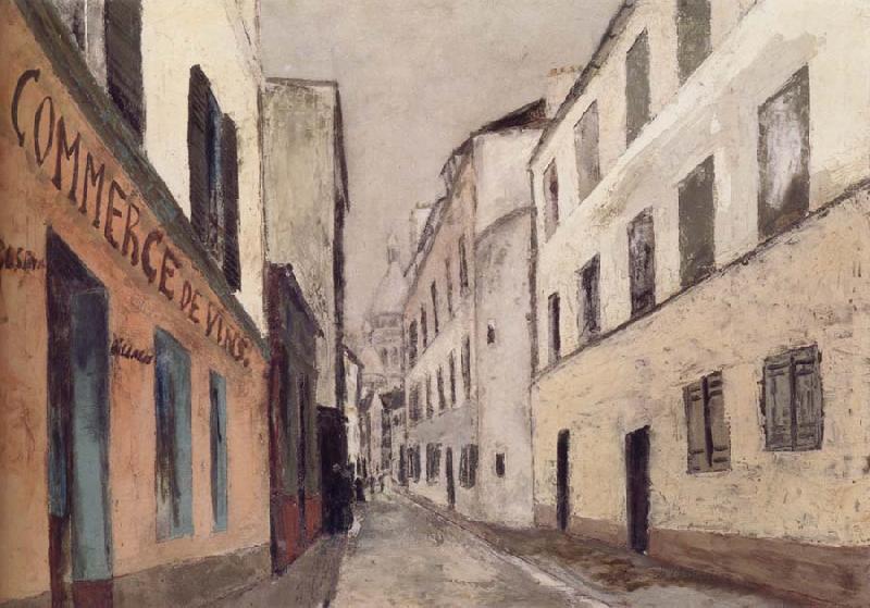 Maurice Utrillo Rue Saint-Rustique a Montmarter oil painting image